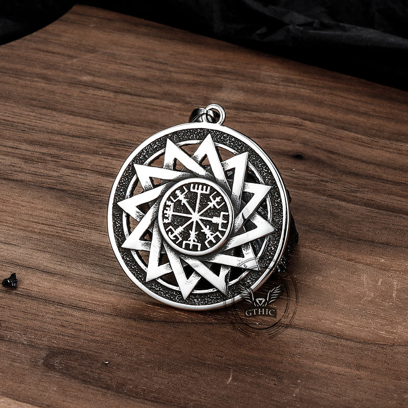 Viking Vegvisir Stainless Steel Necklace