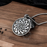 Viking Vegvisir Stainless Steel Necklace