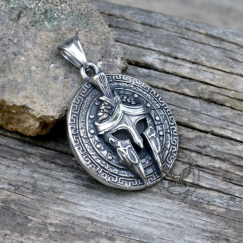 Viking Warrior Mask Stainless Steel Necklace | Gthic.com