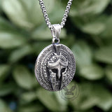 Viking Warrior Mask Stainless Steel Necklace