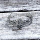 Viking Warrior Stainless Steel Cuff Bracelet | Gthic.com