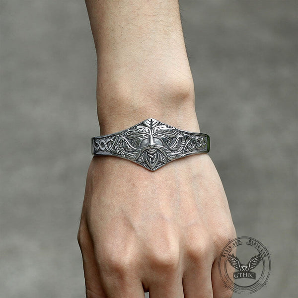 Viking Warrior Stainless Steel Cuff Bracelet