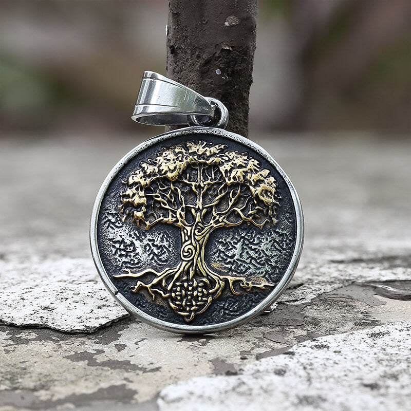 Viking Yggdrasil Tree of Life Stainless Steel Pendant | Gthic.com