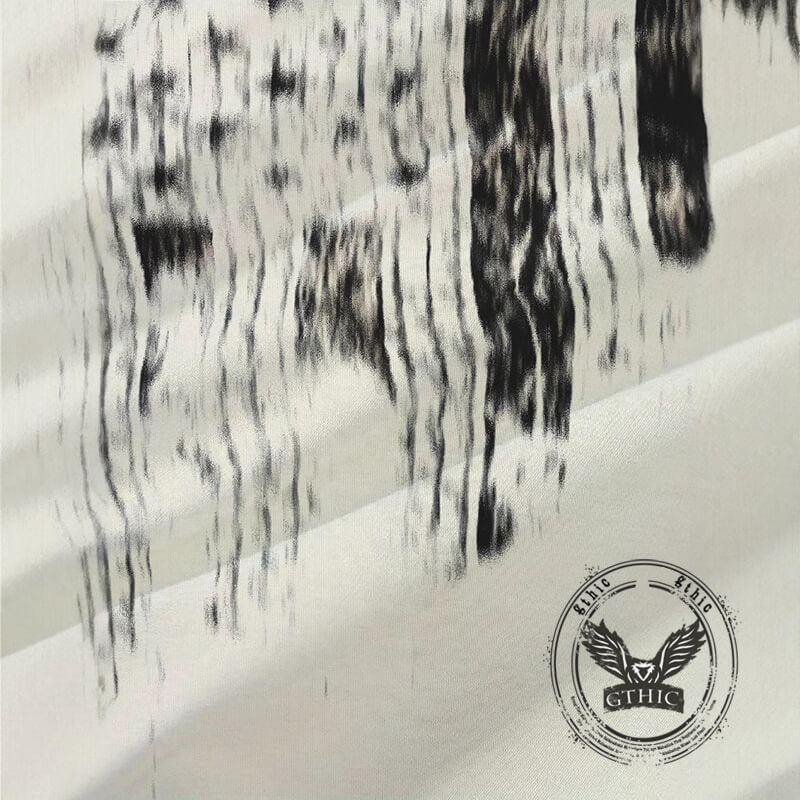 Vintage 1776 American Flag Print Crew Neck T-Shirt