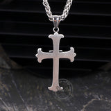 Vintage All-Seeing Eye Cross Stainless Steel Pendant