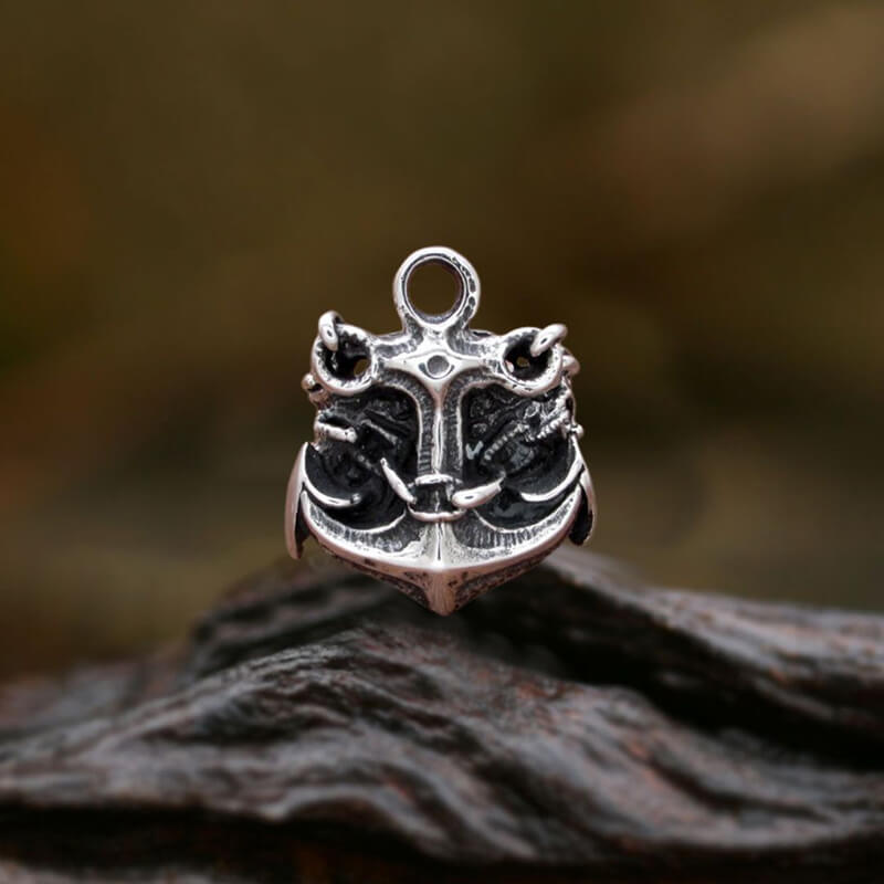 Vintage Anchor Chain Stainless Steel Marine Ring | Gthic.com