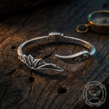 Vintage Angel Devil Wings Stainless Steel Cuff Bracelet