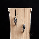 Vintage Ant Climbing A Tree Sterling Silver Earrings | Gthic.com