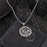 Vintage Anubis Ankh Cross Stainless Steel Pendant