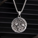 Vintage Anubis Ankh Cross Stainless Steel Pendant