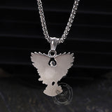 Vintage Archangel Saint Michael Stainless Steel Pendant