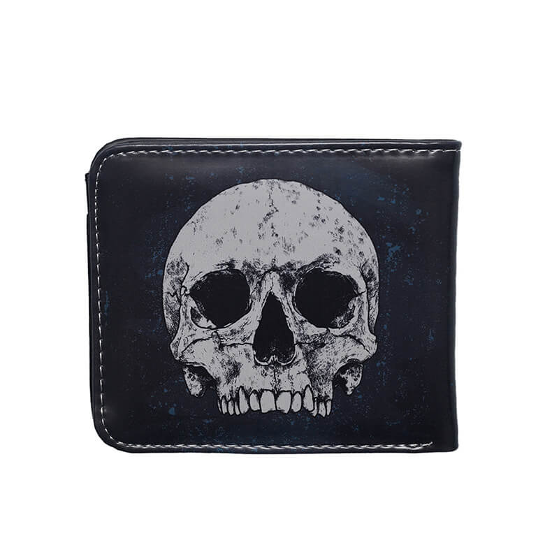 Vintage Bat Skull Bifold Wallet| Gthic.com