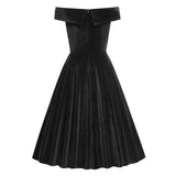 Vintage Black One Shoulder Waist Prom Dress | Gthic.com