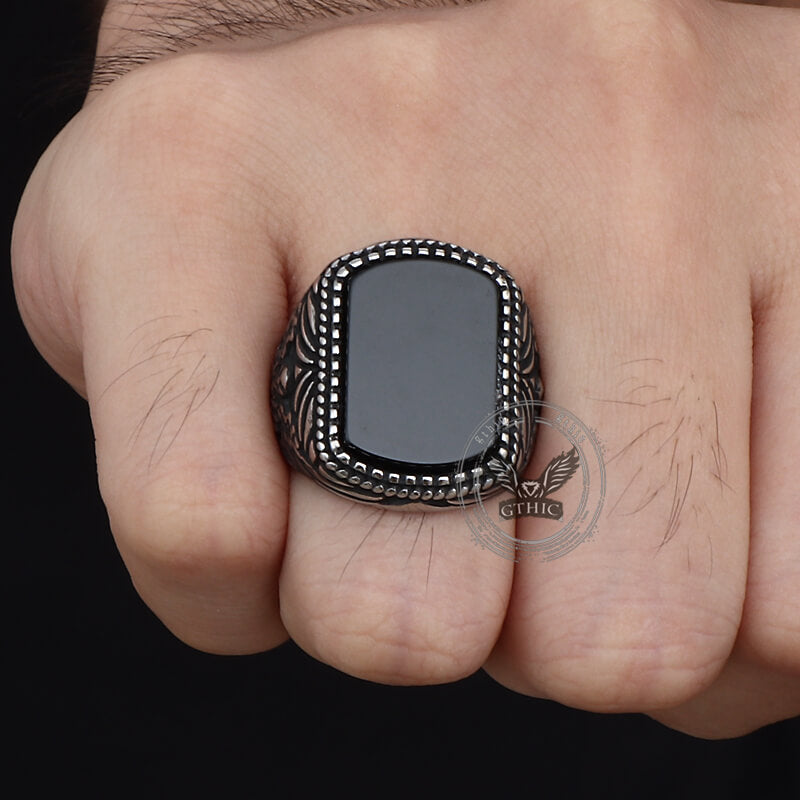 Epoxid-Yggdrasil-Edelstahl-Wikinger-Ring