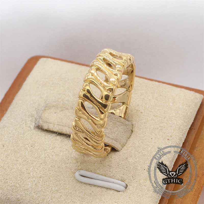 Skull and Bones-logo roestvrijstalen schedelring