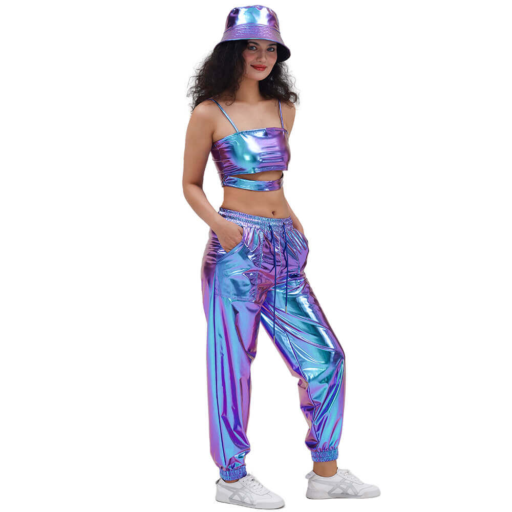 Vintage British Patent Leather Small Brim Bucket Hat | Gthic.com