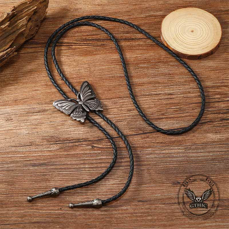 Corbata bolo de aleación con calavera de vaca vintage