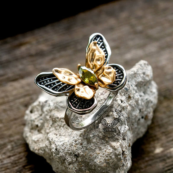 Vintage Butterfly Alloy Animal Open Ring | Gthic.com