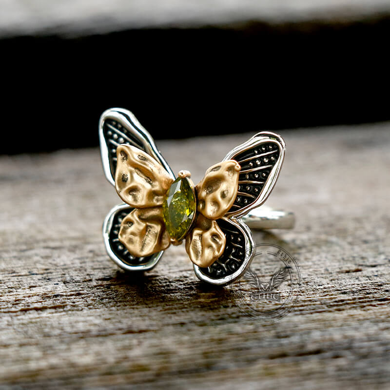 Vintage Butterfly Alloy Animal Open Ring | Gthic.com