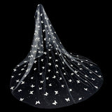 Vintage Butterfly Pearl Lace Veil | Gthic.com
