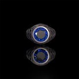 Vintage Celtic Knot Gemstone Sterling Silver Ring | Gthic.com