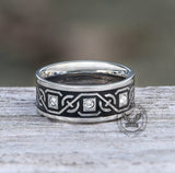 Vintage Celtic Knot Stainless Steel Band Ring | Gthic.com