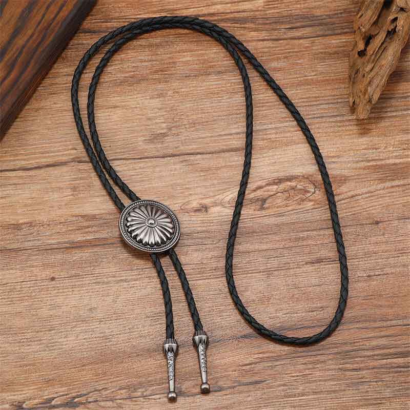 Vintage Celtic Pattern Cowboy Alloy Bolo Tie 03 | Gthic.com