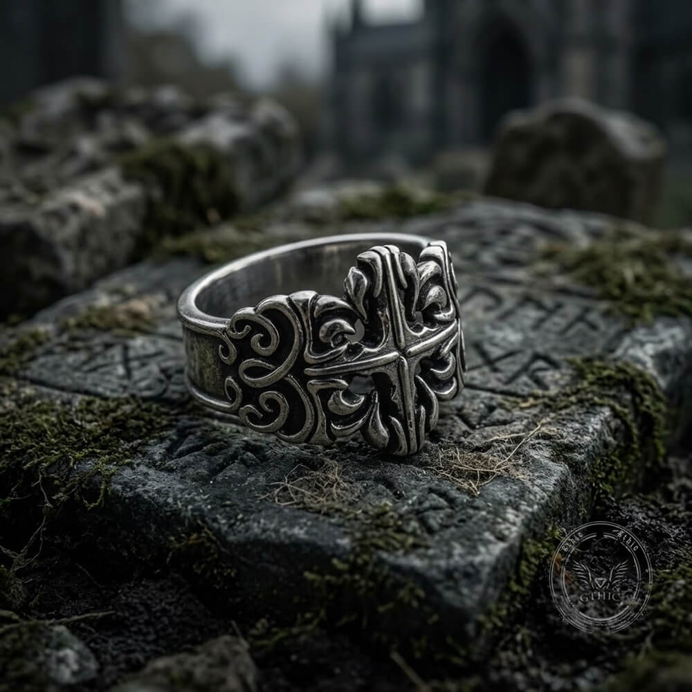 Vintage Classical Pattern Stainless Steel Ring