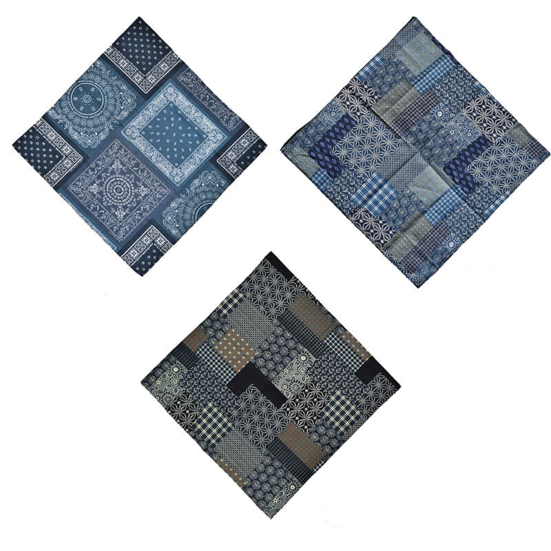 Vintage Cotton Square Scarf