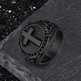 Vintage Cross Knot Stainless Steel Ring | Gthic.com
