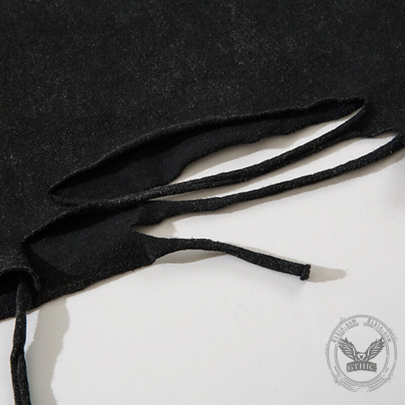 Vintage Cross Rock Star Sleeveless Print Vest | Gthic.com