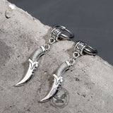 Vintage Dagger-Shaped Stainless Steel Earrings | Gthic.com