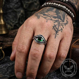 Vintage Devil Eye Stainless Steel Ring | Gthic.com