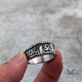 Vintage Distressed Celtic Knot Stainless Steel Viking Ring