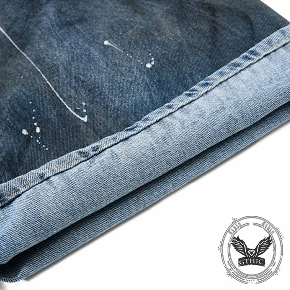 Vintage Distressed Dirty Multi-Pocket Baggy Jeans