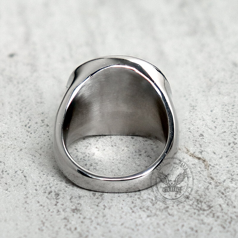 Vintage Dragon Head Pattern Stainless Steel Ring