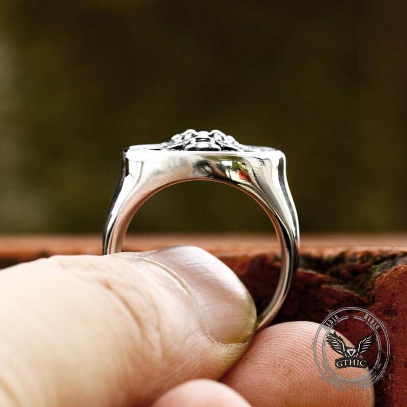 Vintage Dragon Head Pattern Stainless Steel Ring