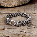 Vintage Dragon Head Stainless Steel Bracelet | Gthic.com