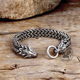 Vintage Dragon Head Stainless Steel Bracelet | Gthic.com