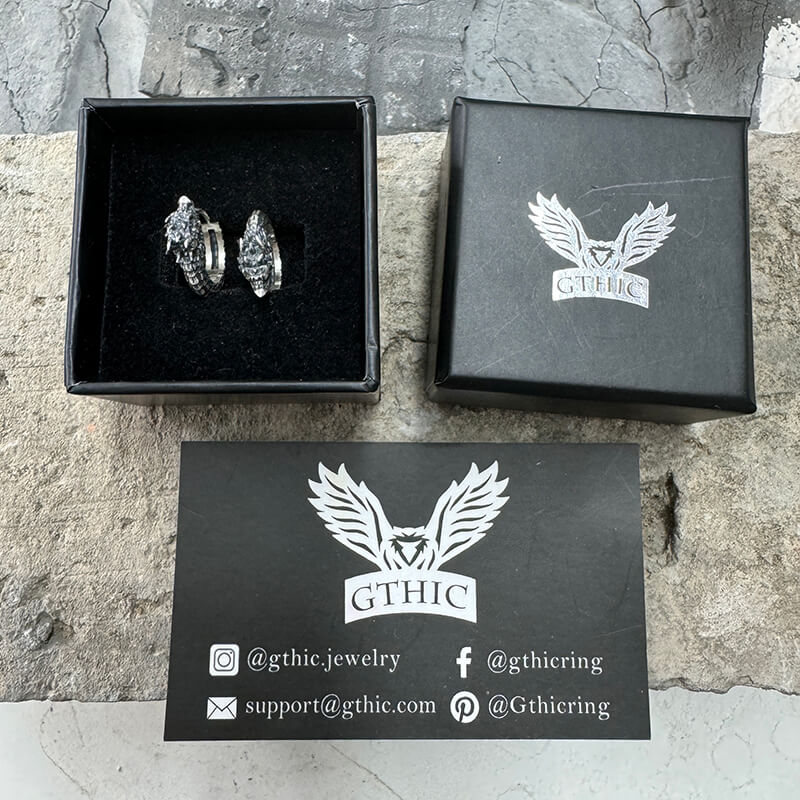 Pendientes de acero inoxidable con runas vikingas nórdicas