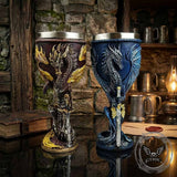 Vintage Dragon Sword Stainless Steel Gothic Wine Goblet | Gthic.com