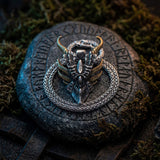 Vintage Evil Dragon Head Stainless Steel Pendant | Gthic.com