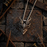 Vintage Evil Dragon Head Stainless Steel Pendant
