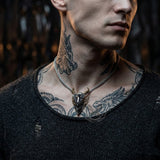 Vintage Evil Dragon Head Stainless Steel Pendant | Gthic.com