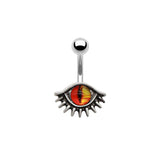 Vintage Evil Eye Design Alloy Belly Ring | Gthic.com