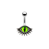 Vintage Evil Eye Design Alloy Belly Ring | Gthic.com