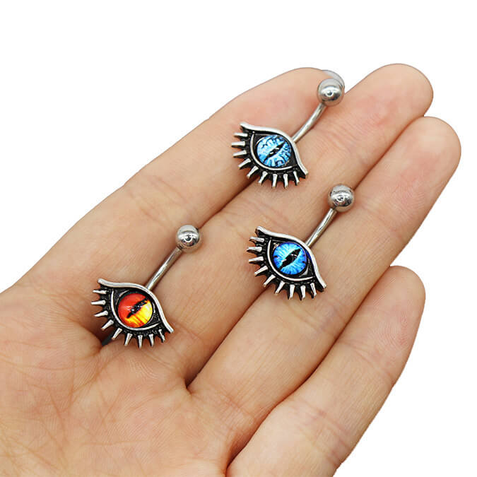 Vintage Evil Eye Design Alloy Belly Ring