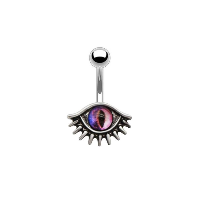 Vintage Evil Eye Design Alloy Belly Ring | Gthic.com