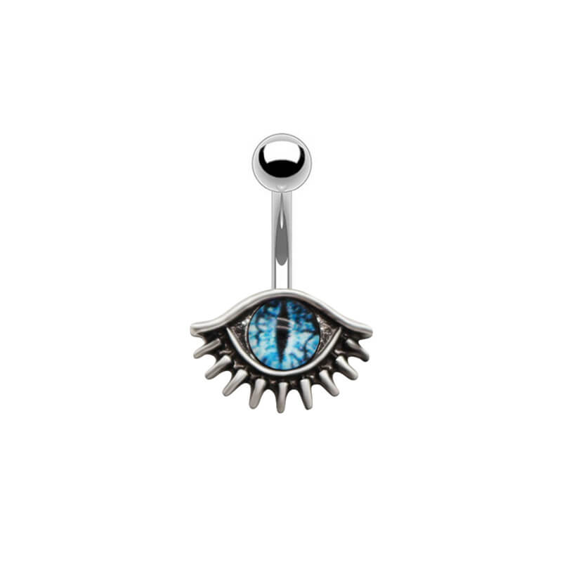 Vintage Evil Eye Design Alloy Belly Ring | Gthic.com