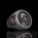 Vintage Explorer Elephant Sterling Silver Ring | Gthic.com